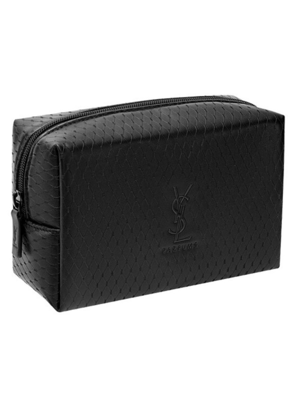 Saint Laurent Black Quilted Cosmetics Bag